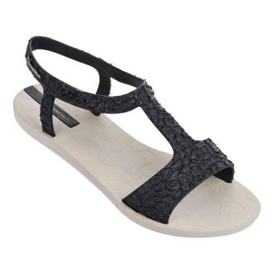 Ivory Black Ipanema Venus Women's Sandals | CA-091572F