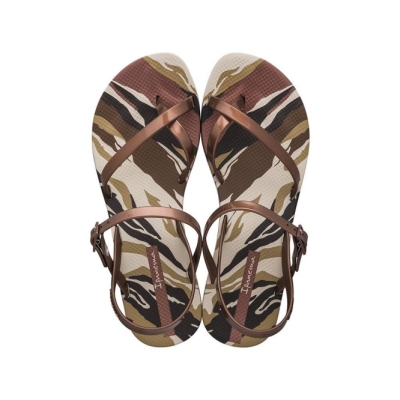 Ivory Brown Ipanema Fashion IX Women's Sandals | CA-472386C