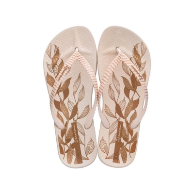 Ivory Gold Ipanema Ana Nature IV Women's Flip Flops | CA-028436E