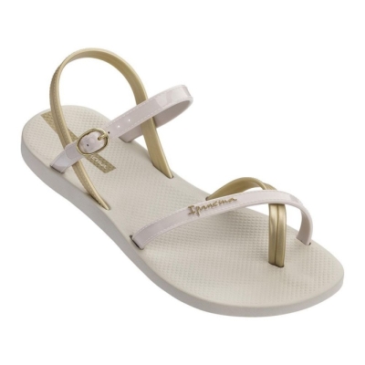 Ivory Gold Ipanema Fashion VII Women's Sandals | CA-830974J