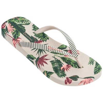 Ivory Green Ipanema Paradise Women's Flip Flops | CA-287106R