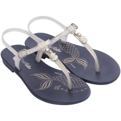 Navy Ipanema Cacau Sereia Kids' Sandals | CA-429538Y