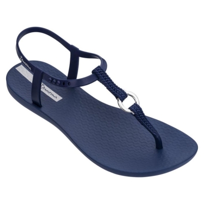 Navy Ipanema Charm VII Aro Women's Sandals | CA-325910U