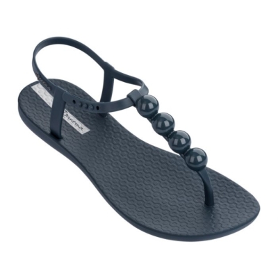 Navy Ipanema Charm Women's Sandals | CA-245963Y