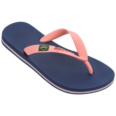 Navy Ipanema Classic Brazil Kids' Flip Flops | CA-476290V