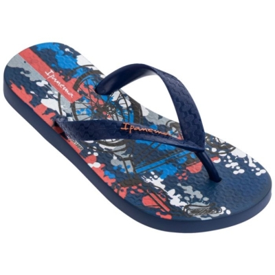 Navy Ipanema Classic Kids' Flip Flops | CA-563410H