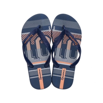 Navy Ipanema Classic Kids' Flip Flops | CA-604831M