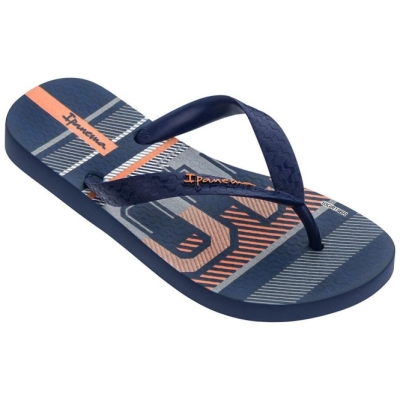 Navy Ipanema Classic VIII Kids' Flip Flops | CA-976508K