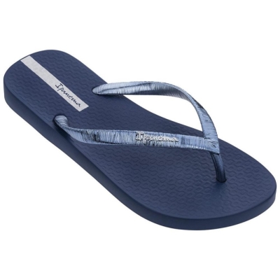 Navy Ipanema Glam II Women's Flip Flops | CA-397416B