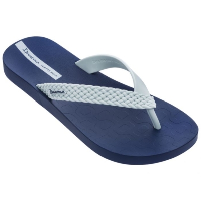 Navy Ipanema Soul Weave Women's Flip Flops | CA-810532P