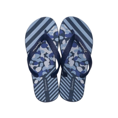 Navy Ipanema Temas XIII Kids' Flip Flops | CA-017324A