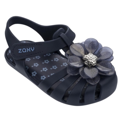 Navy Ipanema Zaxy Flower II Kids' Sandals | CA-172308S