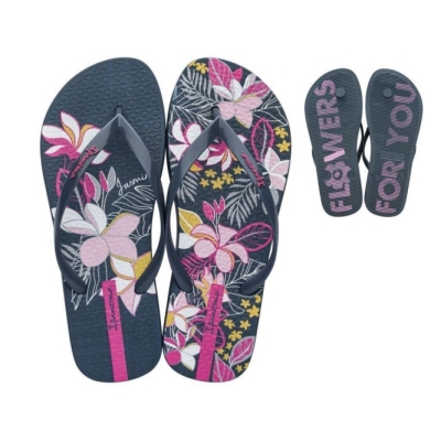 Navy Rose Ipanema Botanicals Women's Flip Flops | CA-304896Y