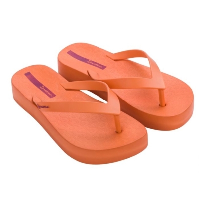 Orange Ipanema Flatform Women's Flip Flops | CA-691403S