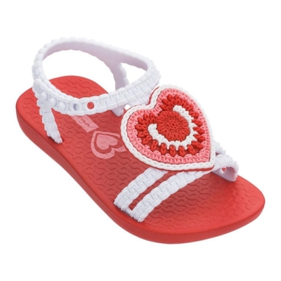 Red White Ipanema My First V Kids' Sandals | CA-780196B