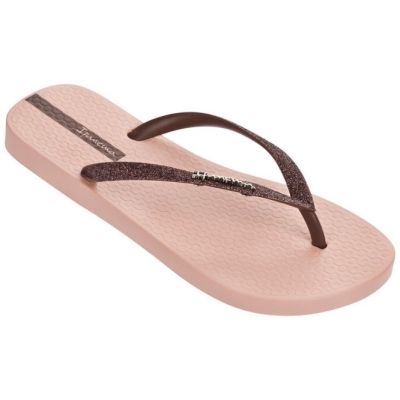 Rose Brown Ipanema Lolita III Women's Flip Flops | CA-369781D