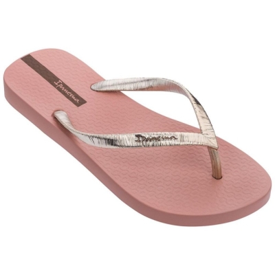 Rose Gold Ipanema Glam II Women's Flip Flops | CA-395821C