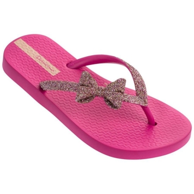 Rose Gold Ipanema Glitter IV Kids' Flip Flops | CA-637258A