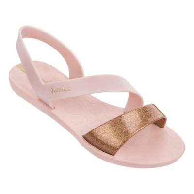 Rose Gold Ipanema Vibe Women's Sandals | CA-670142P