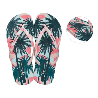 Rose Green Ipanema I Love Sun Women's Flip Flops | CA-319728A