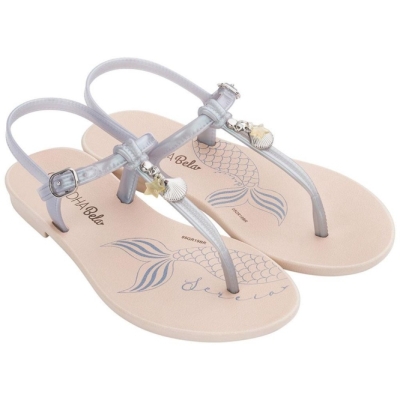 Rose Grey Ipanema Cacau Sereia Kids' Sandals | CA-436175D