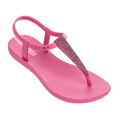 Rose Ipanema Charm Glitter Kids' Sandals | CA-584329H