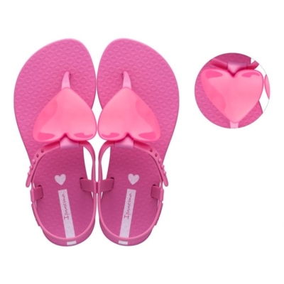 Rose Ipanema Heart Kids' Sandals | CA-693820K