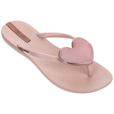 Rose Ipanema Maxi Heart Women's Flip Flops | CA-950742L