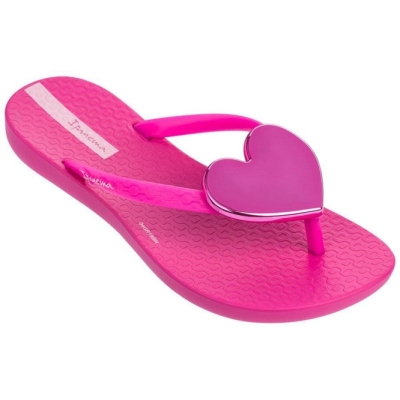 Rose Ipanema Wave Heart Kids' Flip Flops | CA-105672V