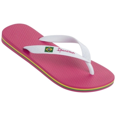 Rose White Ipanema Brasil Classic II Women's Flip Flops | CA-915874K