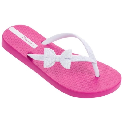 Rose White Ipanema Glitter IV Kids' Flip Flops | CA-586473K