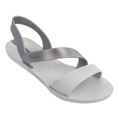 Silver Ipanema Vibe Women's Sandals | CA-965423G