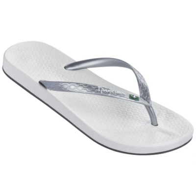 Silver White Ipanema Anatomica Brilliant Women's Flip Flops | CA-096342U