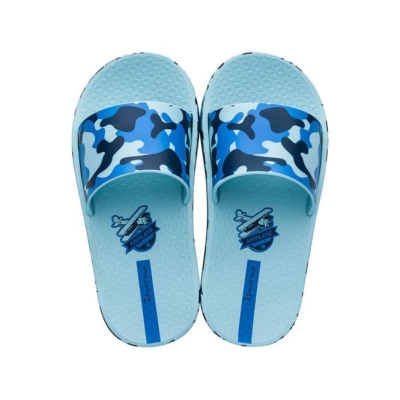 Turquoise Blue Ipanema Slippy Kids' Sandals | CA-419806O