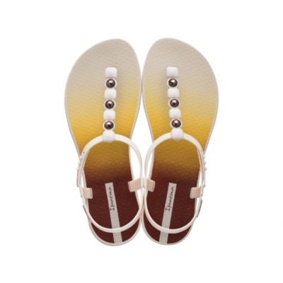 White Ipanema Class Colours Women's Sandals | CA-597140P