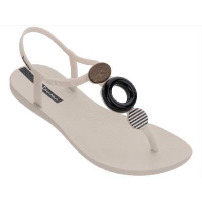 White Ipanema Class Hoop Women's Sandals | CA-487012F