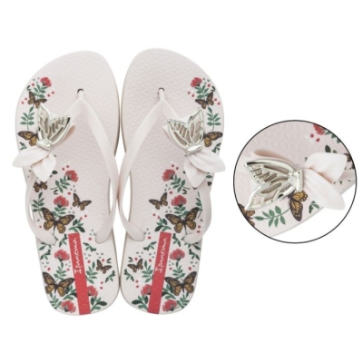 White Ipanema Lolita Pop Women's Flip Flops | CA-673082W