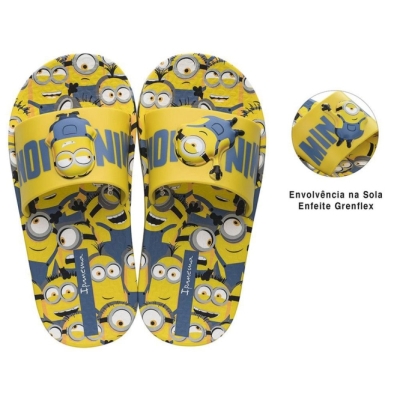 Yellow Blue Ipanema Minions Kids' Slides | CA-389172C