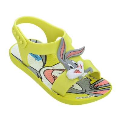 Yellow Ipanema Looney Tunes Kids' Sandals | CA-907451O