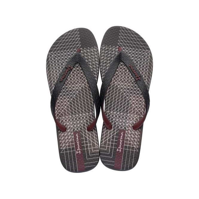 Black Burgundy Ipanema Parati II Men\'s Flip Flops | CA-097135V