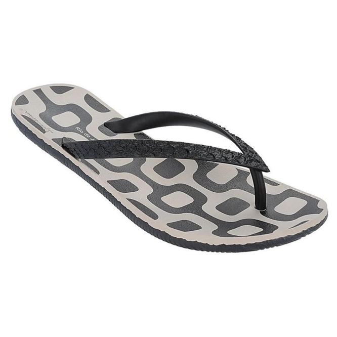 Black Grey Ipanema RJ Men\'s Flip Flops | CA-140873Z