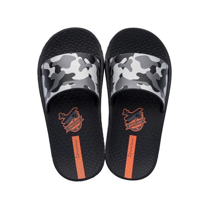 Black Grey Ipanema Slippy Kids\' Sandals | CA-680273M