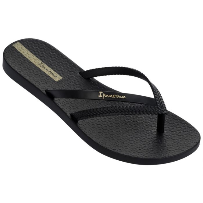 Black Ipanema Bossa Women\'s Flip Flops | CA-209653N