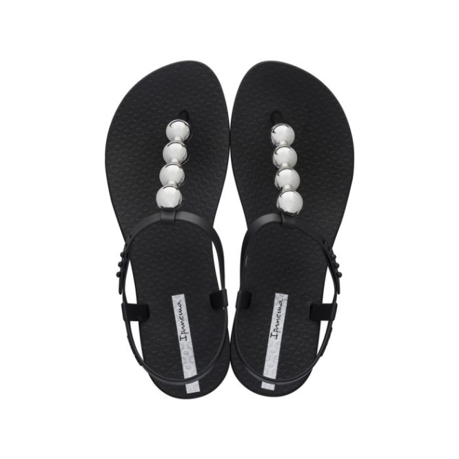 Black Ipanema Class Pebble Women\'s Sandals | CA-089631Z