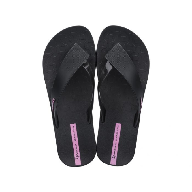 Black Ipanema Hit Women\'s Flip Flops | CA-158329Q