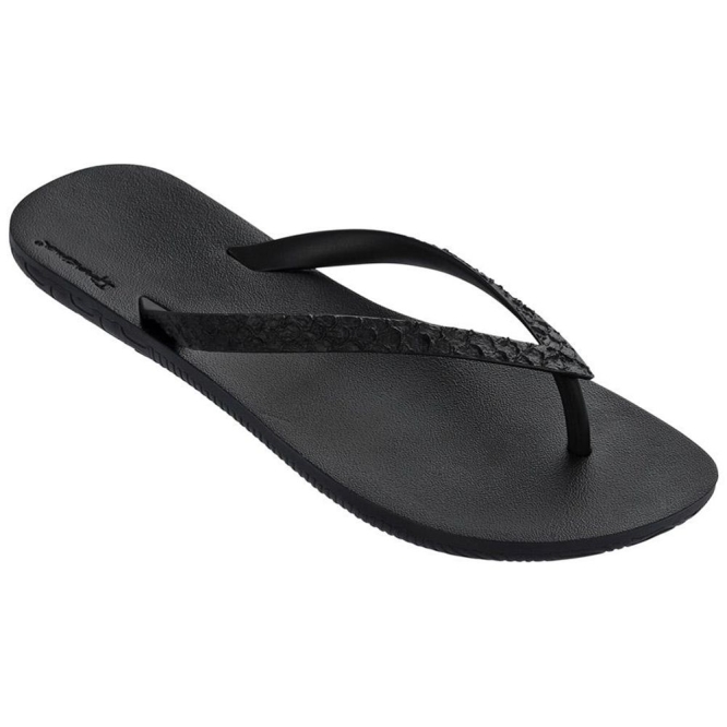 Black Ipanema RJ Men\'s Flip Flops | CA-583267E