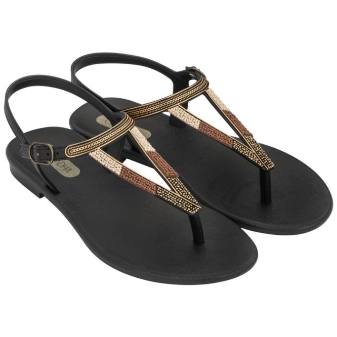 Black Ipanema Rustic Women\'s Sandals | CA-480691O