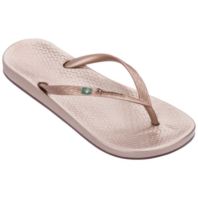 Gold Ipanema Anatomica Brilliant Women\'s Flip Flops | CA-043917K