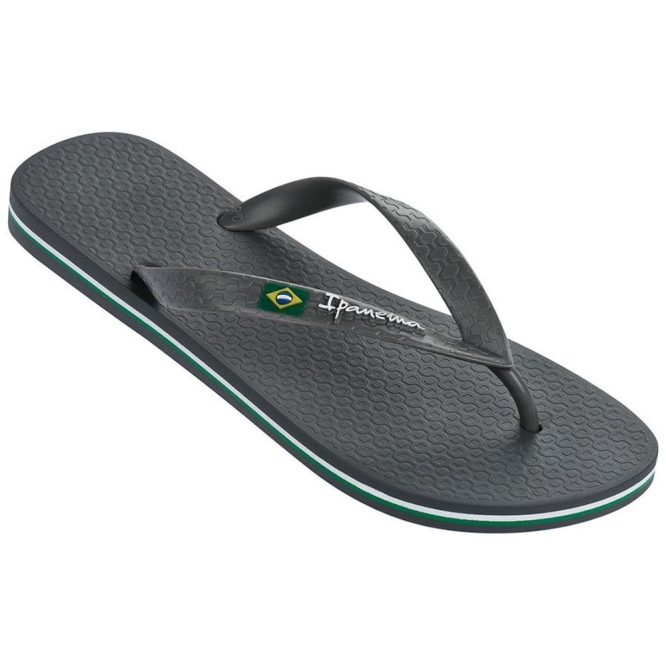 Grey Ipanema Classic Brazil II Men\'s Flip Flops | CA-173095T