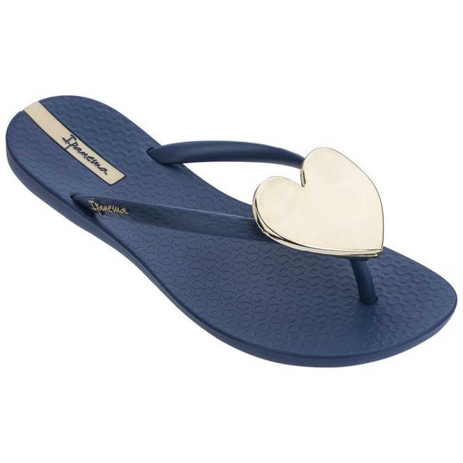 Navy Gold Ipanema Maxi Fashion II Women\'s Flip Flops | CA-083921I